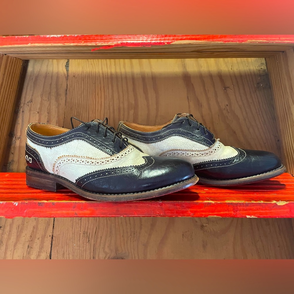 Bed Stu two-tone wingtip oxfords
